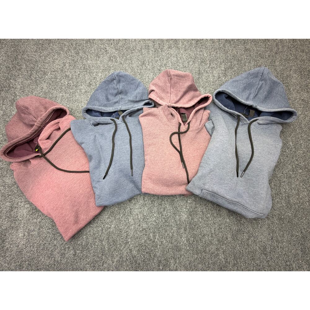Lot 4 Zella Men’s Hoodies NWT L XL Faded Wash Pullover $276 MSRP
